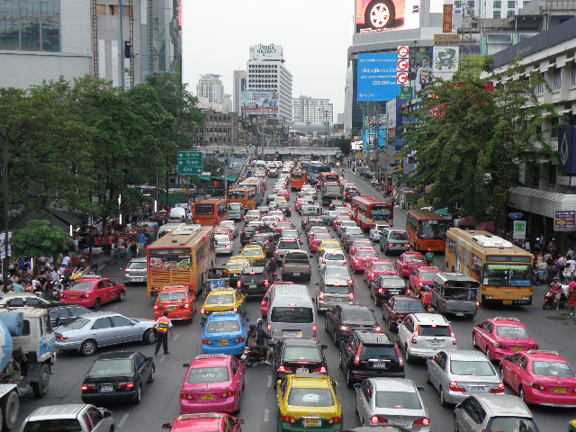 Bangkokin liikennettä